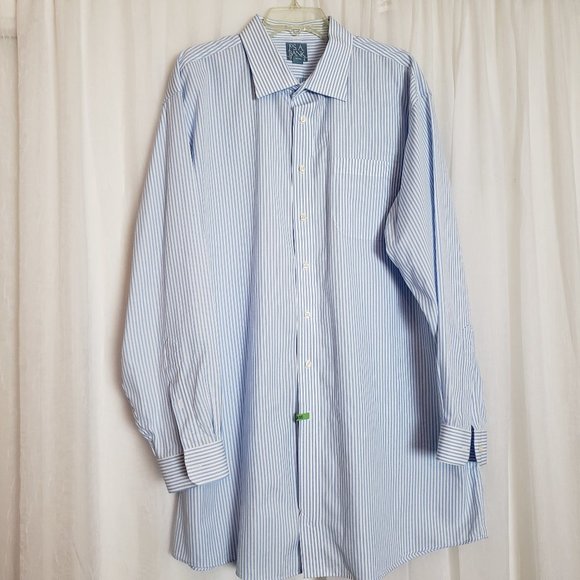 Jos. A. Bank Other - Jos. A Bank Blue Stripe Shirt Stays Cool 19-36